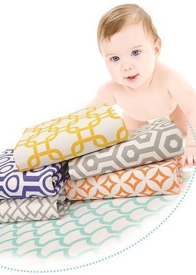 Brixy Crib Sheets - Geometric Shapes Brixy Crib Sheets - Geometric Shapes