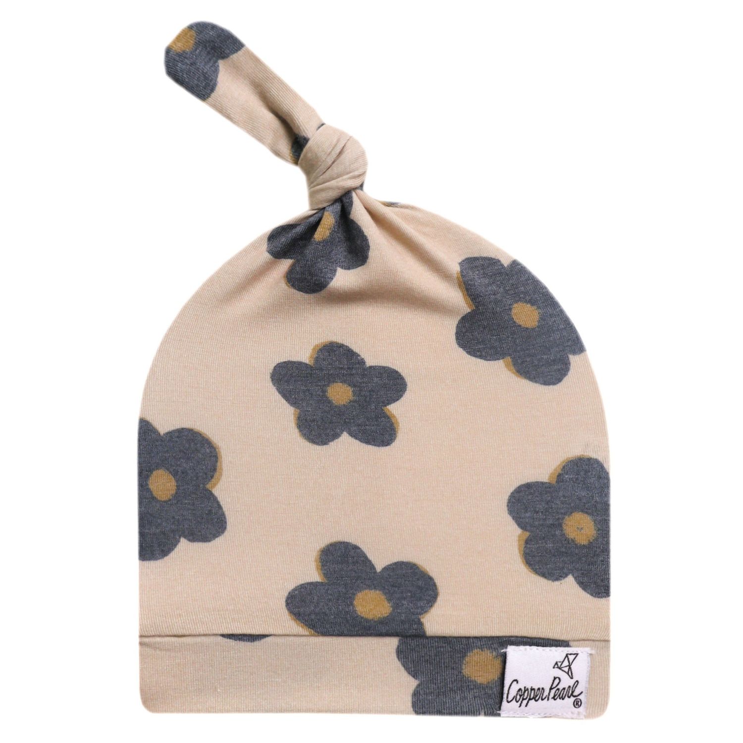 Copper Pearl Knotted Hat - Gemma Tan