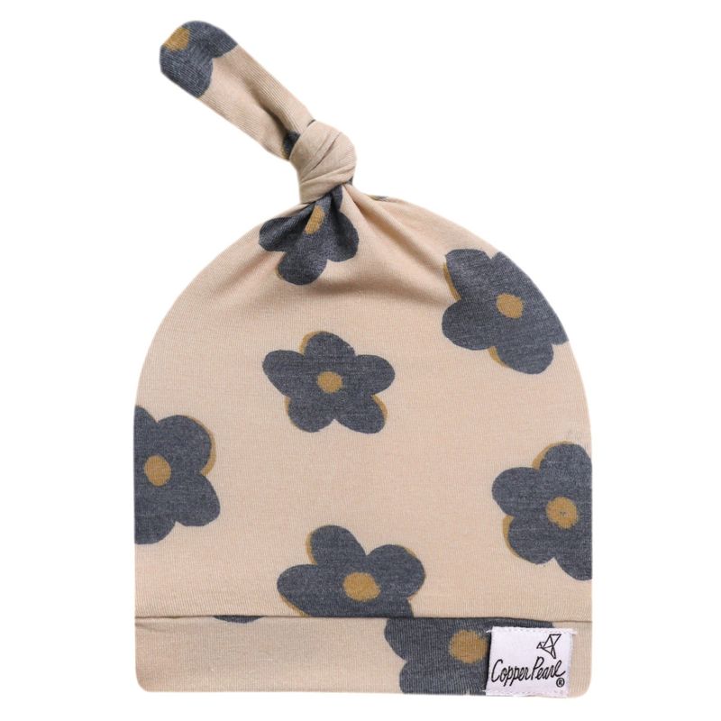 Copper Pearl Knotted Hat - Gemma Tan