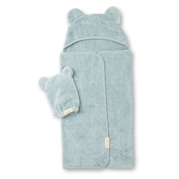 Bella Tunno Hooded Towel &amp; Mitt Set