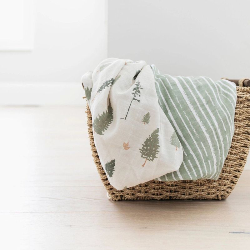 Cotton Muslin Swaddles (2 pack) - Pine