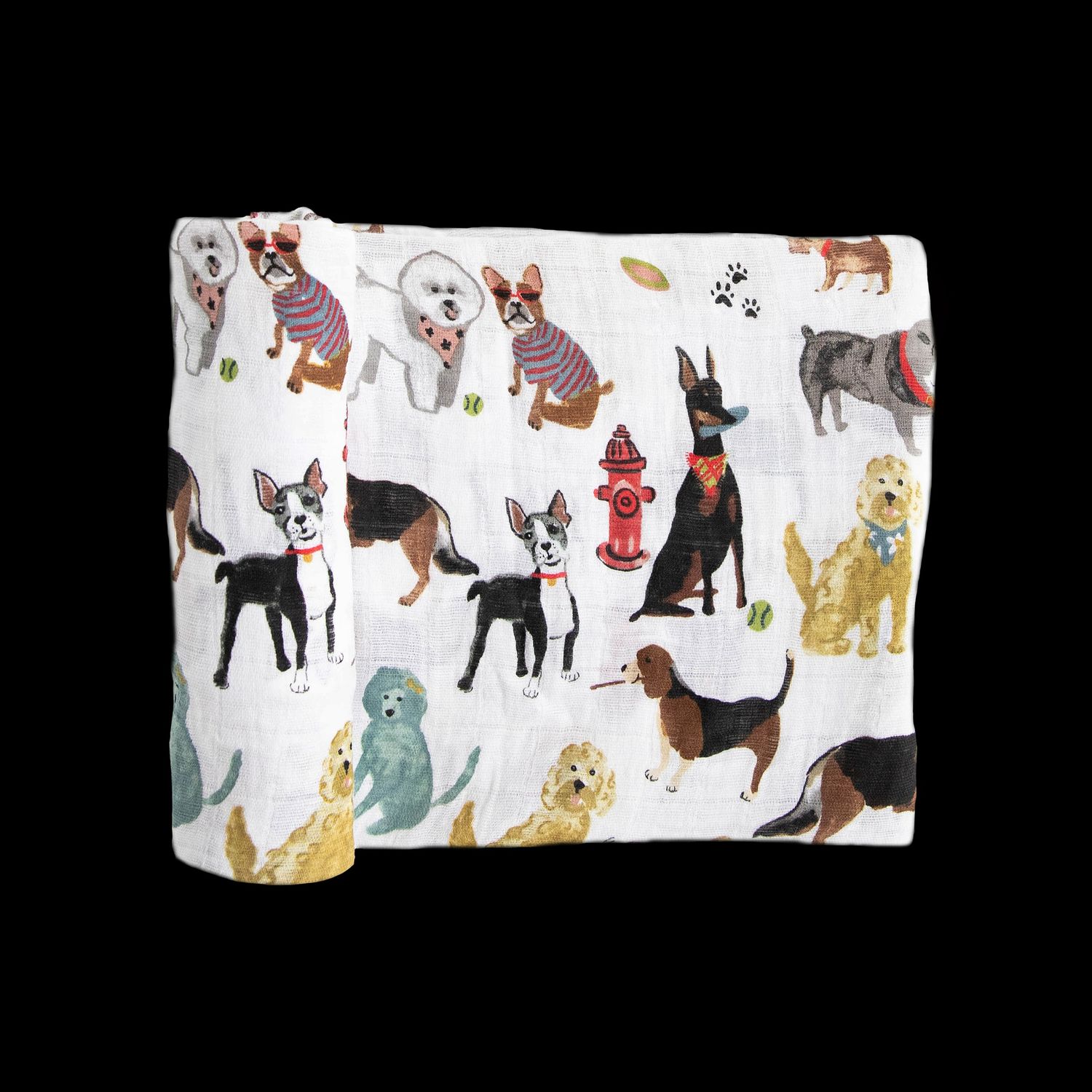 Little Unicorn Cotton Muslin Swaddle Blanket - Woof