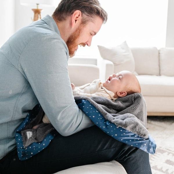 Saranoni Printed Satin Border Receiving Blanket