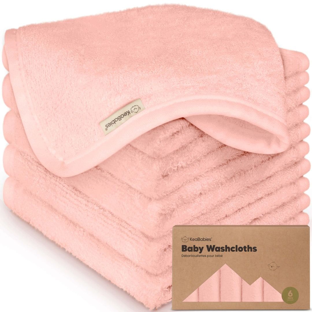 Bamboo Washcloths (set of 6) - Pink