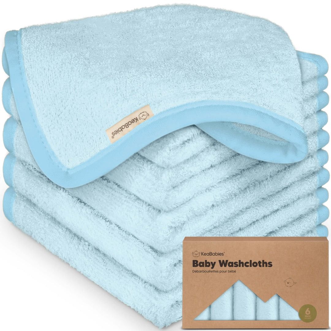 Bamboo Washcloths (set of 6) - Blue