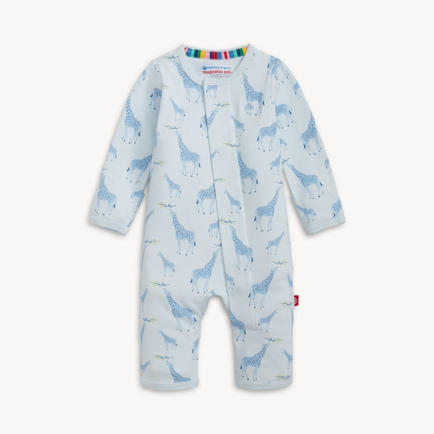 Magnetic Me Organic Cotton Coverall - Blue Party Animal