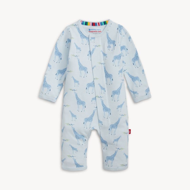 Magnetic Me Organic Cotton Coverall - Blue Party Animal