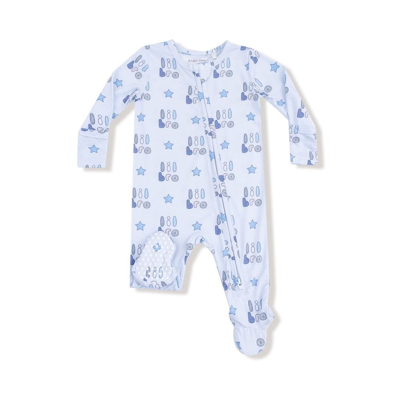 Angel Dear 2 Way Zippered Footie - Big Bro 3-6 mo.