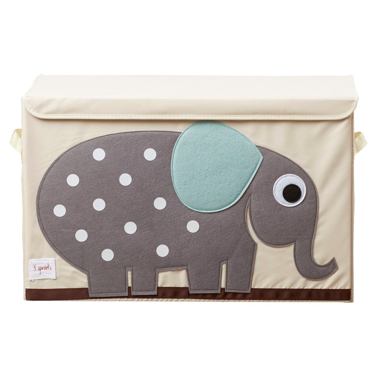 3 Sprouts Toy Chest Storage Box - Elephant