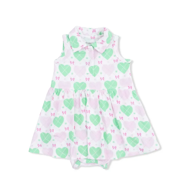 Polo Tennis Dress - Heart Argyle
