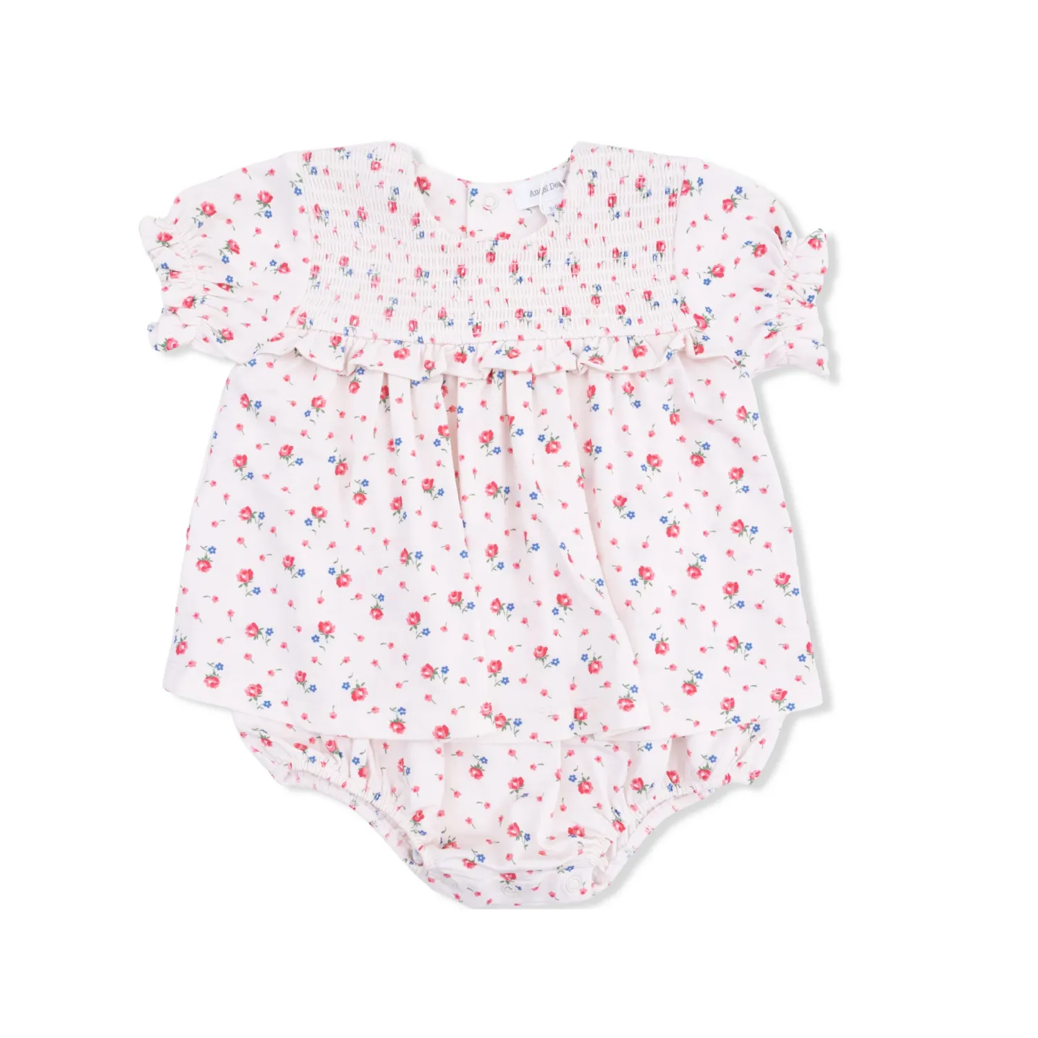 Smocked Ruffle Bubble with Skirt - Joli Rosette