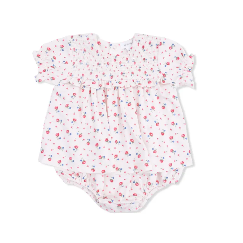 Smocked Ruffle Bubble with Skirt - Joli Rosette