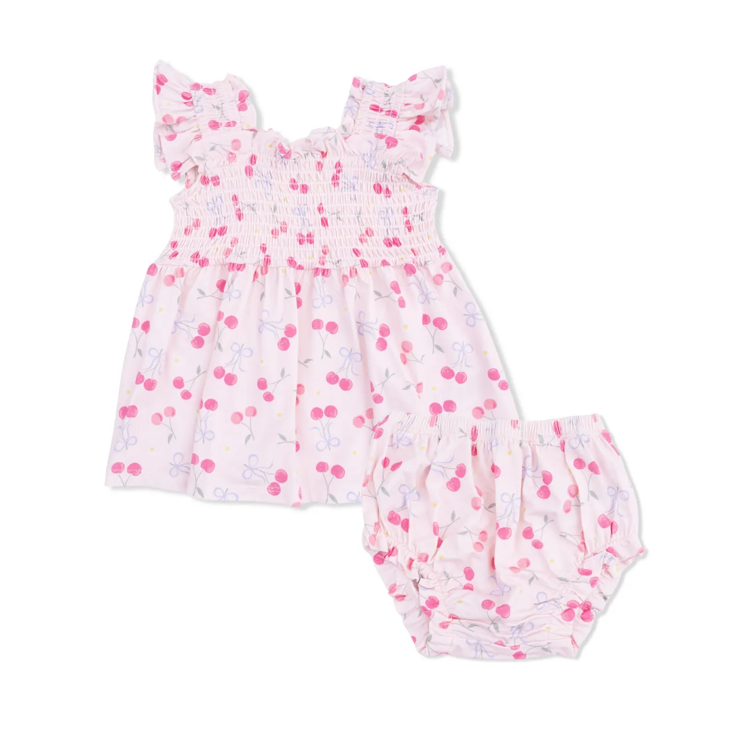 Baby Doll Tunic and Bloomer Set - Sweet Bow Cherries