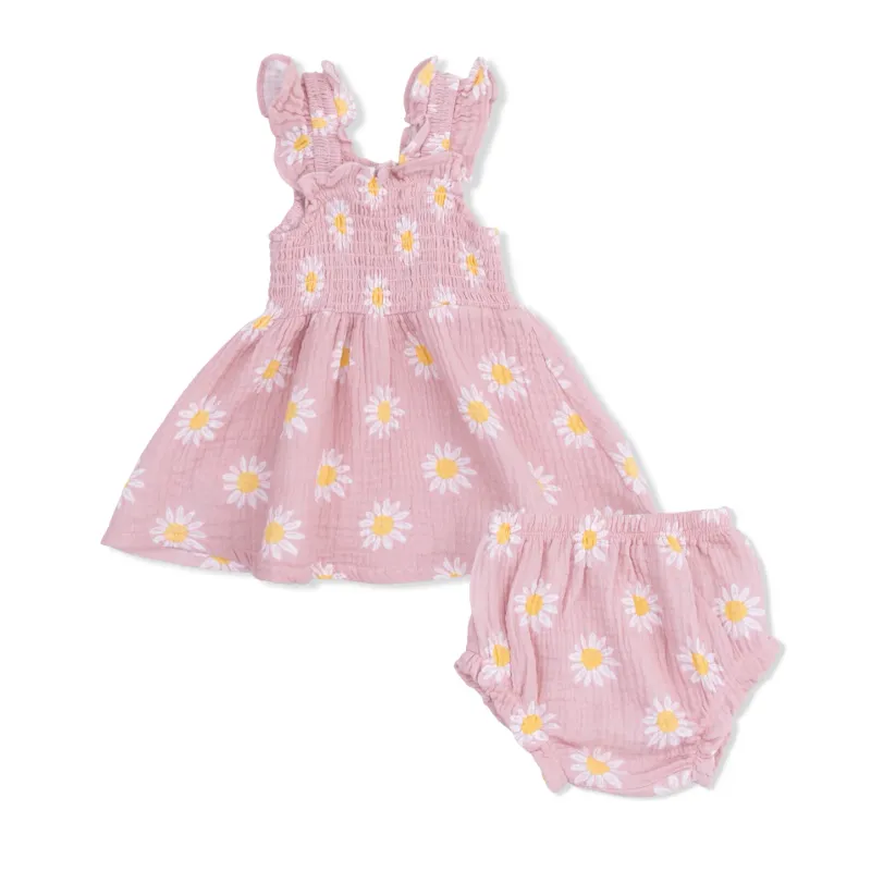 Muslin Baby Doll Tunic &amp; Bloomer - Caitlyns Daisy