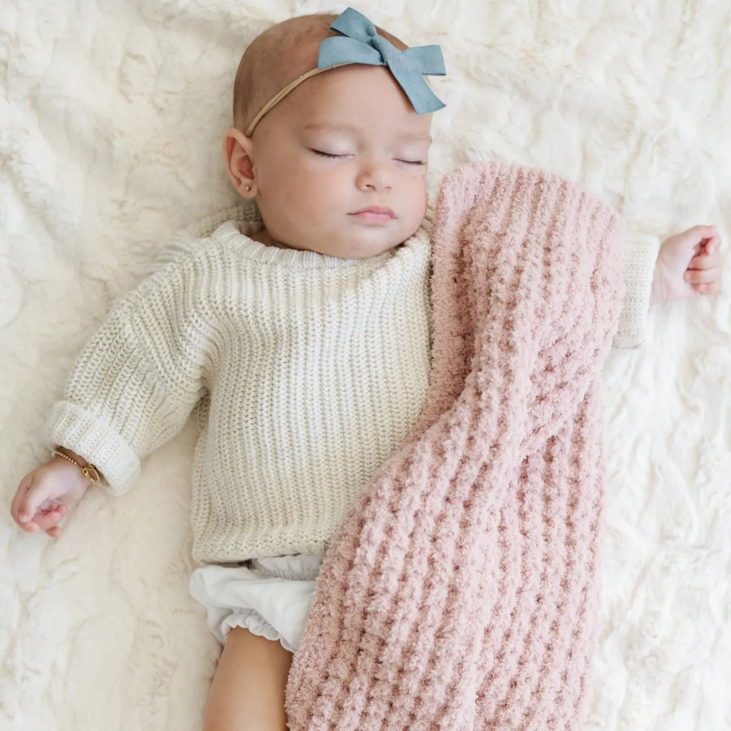 Saranoni Waffle Knit Mini Blanket