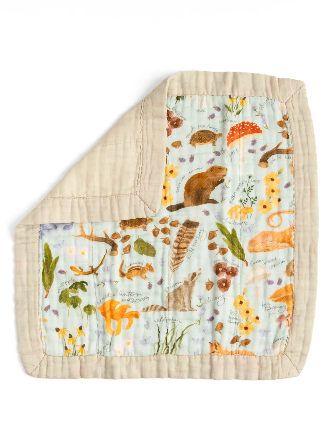 Fiora &amp; Fauna Muslin Lovey Blanket