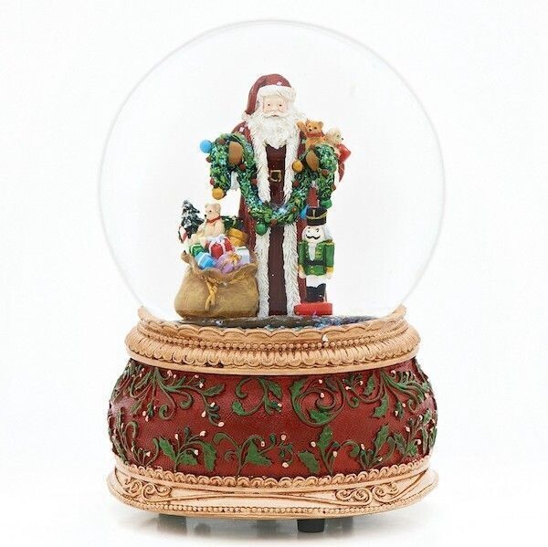 Roman Inc - Santa with Toys Glitterglobe