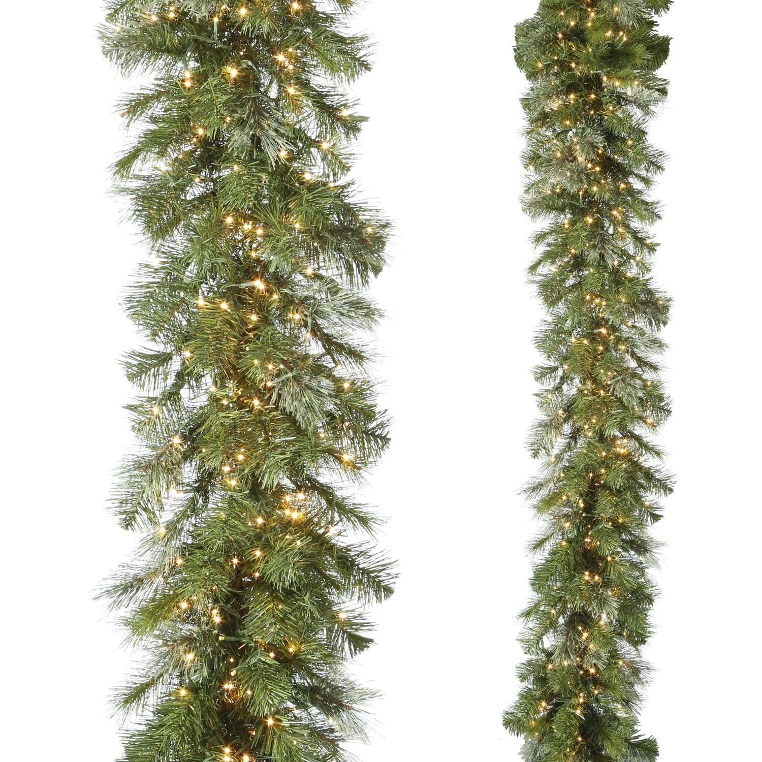 RAZ Christmas Trees - 2.7m/9' Snake Light Green Mixed Pine Garland S