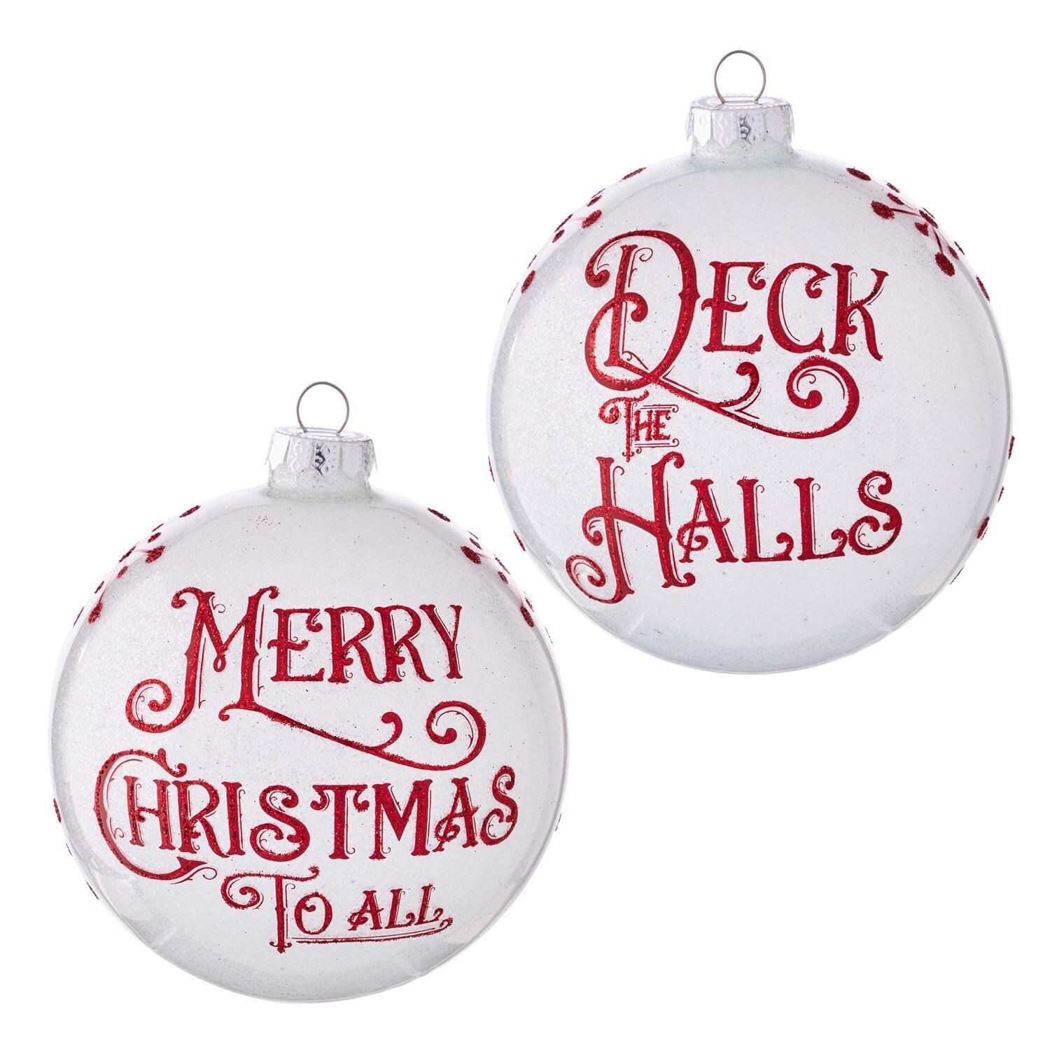 RAZ Sleigh Bells - 12.5cm Holiday Message Ball HO