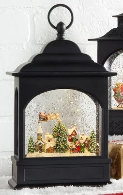 RAZ 11 RAZ 11"/27.9cm Flying Santa Lighted Lantern