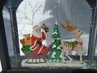 RAZ  Santa & Sleigh Water Lantern