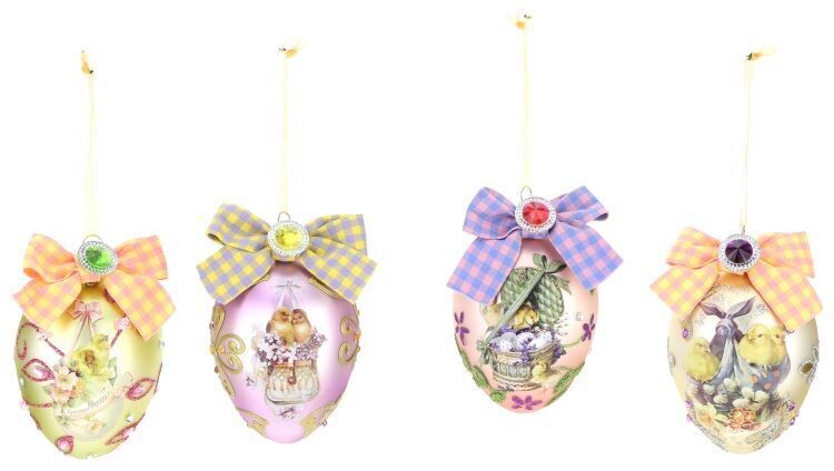 Mark Roberts - Boxed set /4 Easter Chicks Hanging Orn