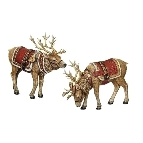 JSC 12" Deer w/red saddles