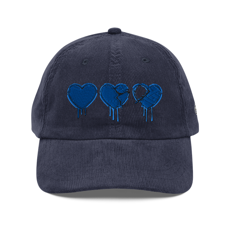 Vintage Corduroy Cap - Denim Hearts Collection