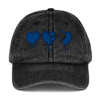 Vintage Denim Hat - Denim Hearts Collection
