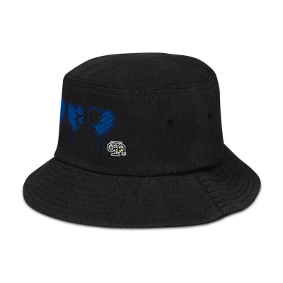 Denim Bucket Hat - Denim Hearts Collection