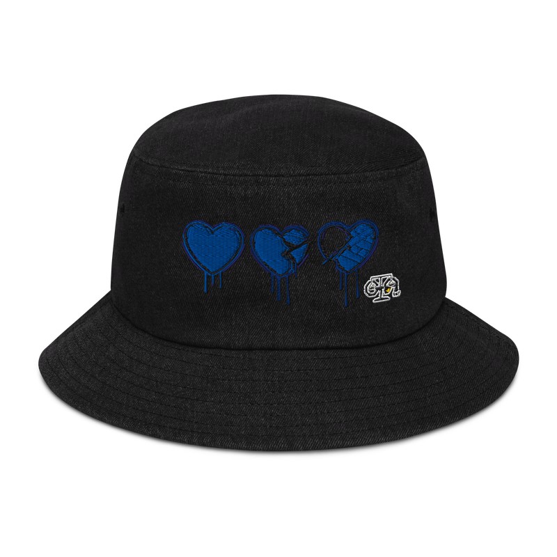 Denim Bucket Hat - Denim Hearts Collection