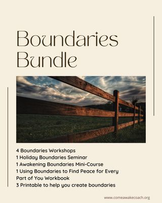 Boundaries Bundle