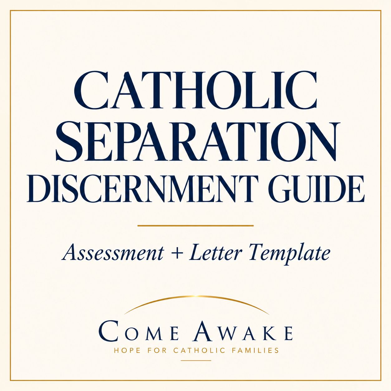 Catholic Separation Discernment Guide