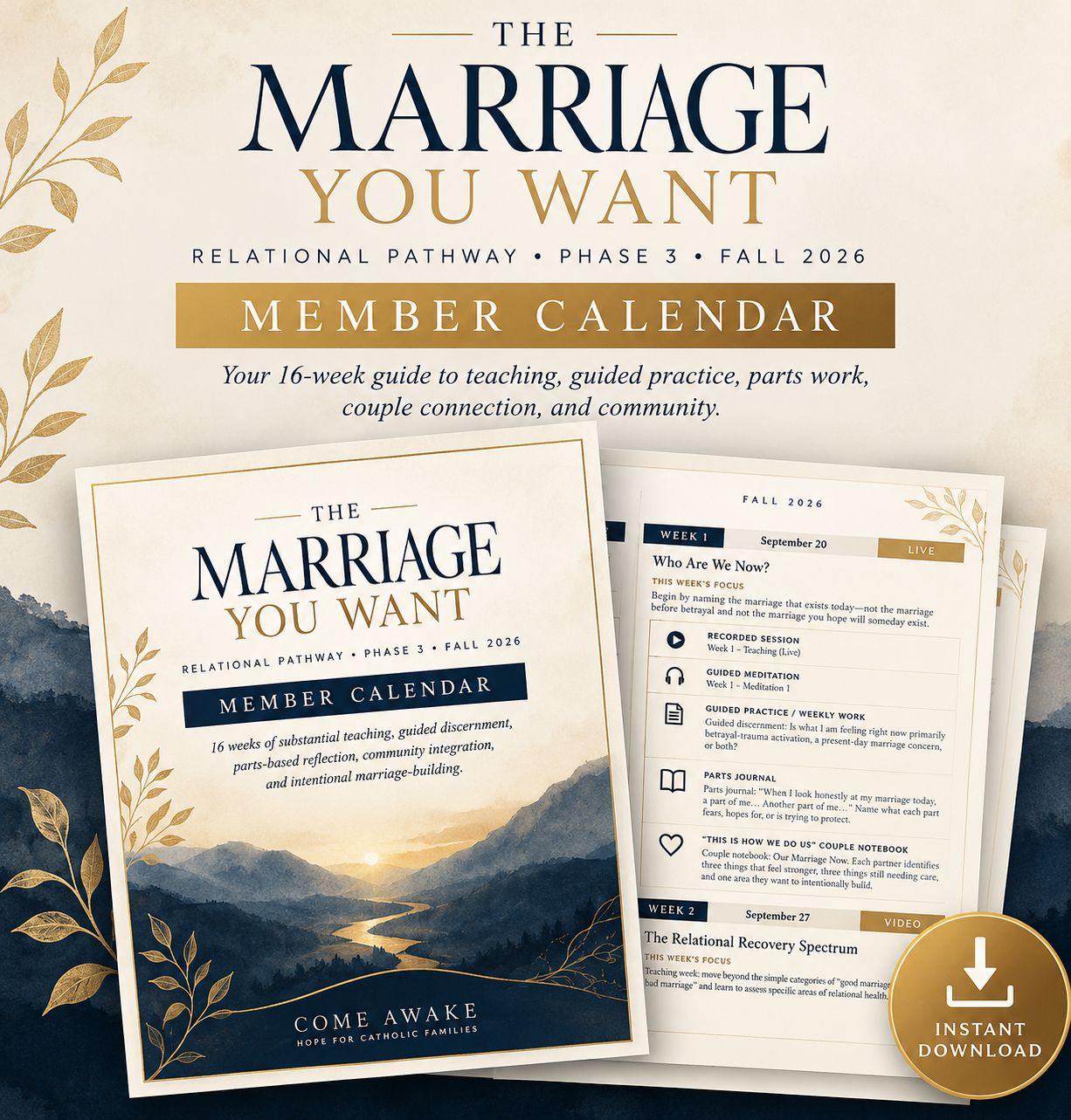 The Marriage You Want Guided Recovery Community Calendar