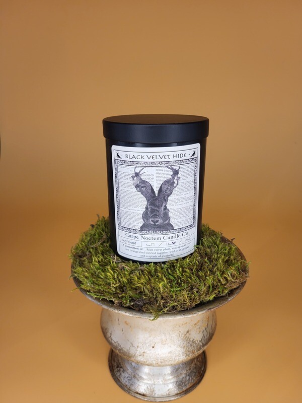 Carpe Noctem Candle - Black Velvet Hide