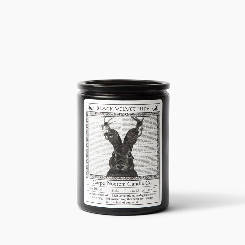 Carpe Noctem Candle - Black Velvet Hide Carpe Noctem Candle - Black Velvet Hide
