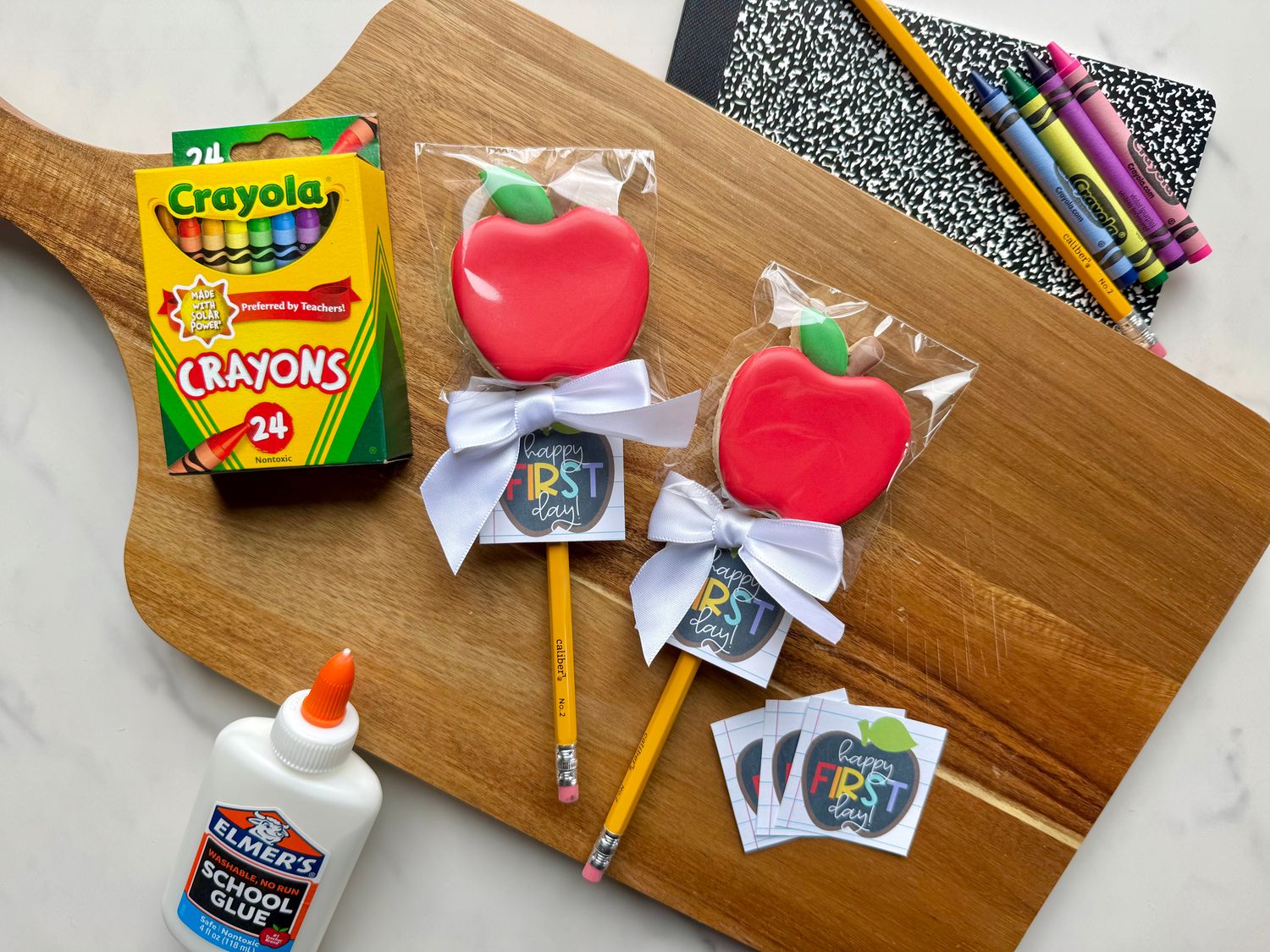 First Day Apple Cookie Pop