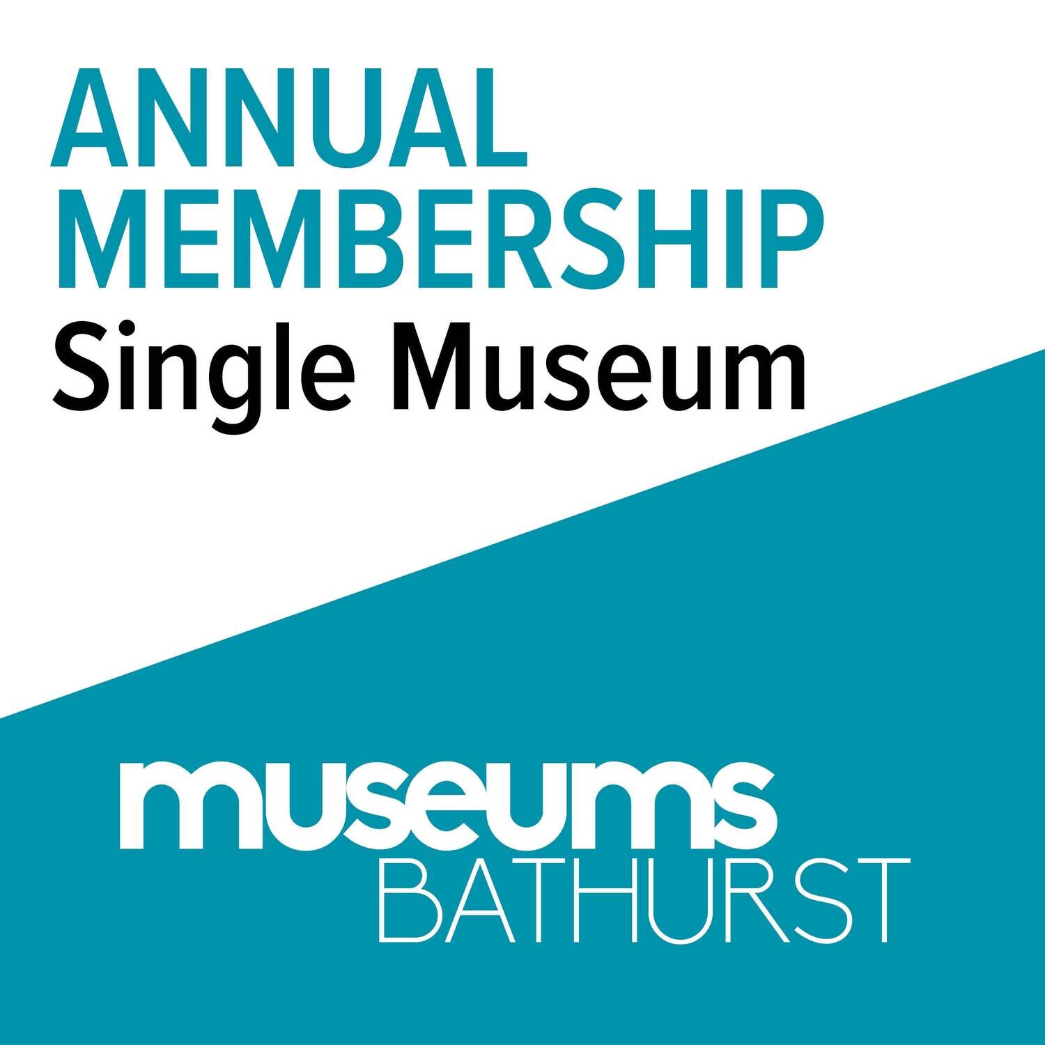 Museums Bathurst Annual Membership (Single Museum) FROM $25.59