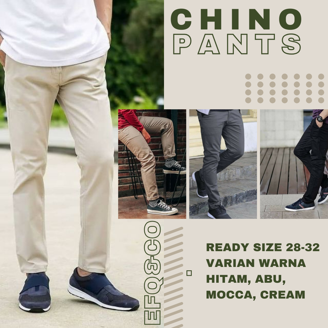 Chino pants celana chinos pria pensil
