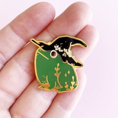 Frog Witch pin