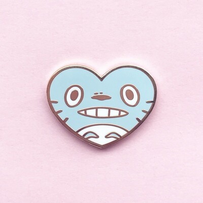 Lovely Blue Totoro pin