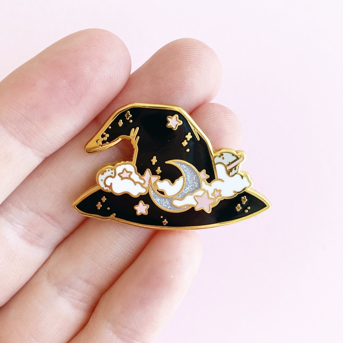 Witchy Moon Hat pin