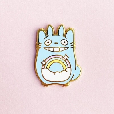 Blue Rainbow Totoro pin