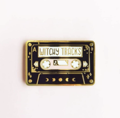 Witchy Tracks pin