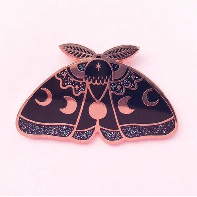Starry Night Moth pin