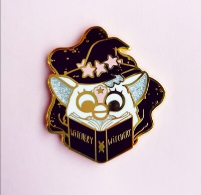Witchy Furby pin