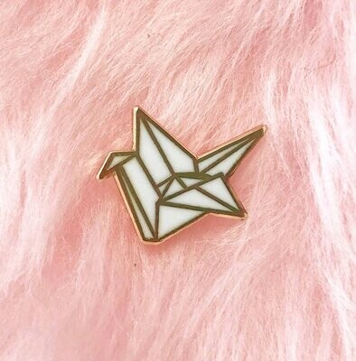 Tiny Origami Crane pin