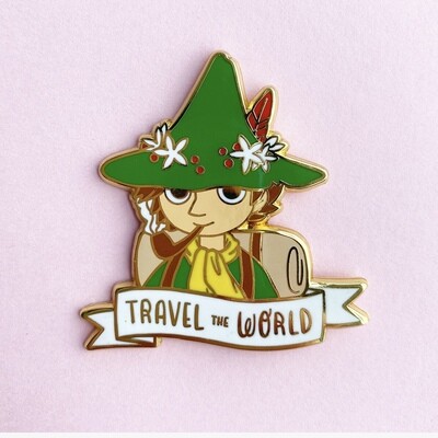Travel the World Snufkin (Moomin) pin