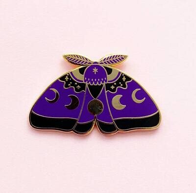 Purple Moth pin