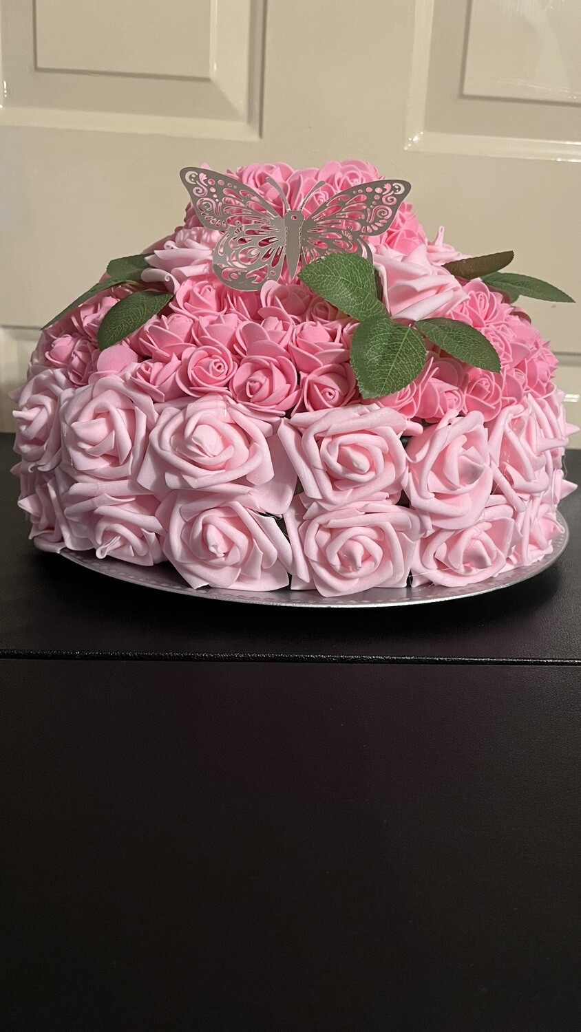 Pink Velvet Centerpiece